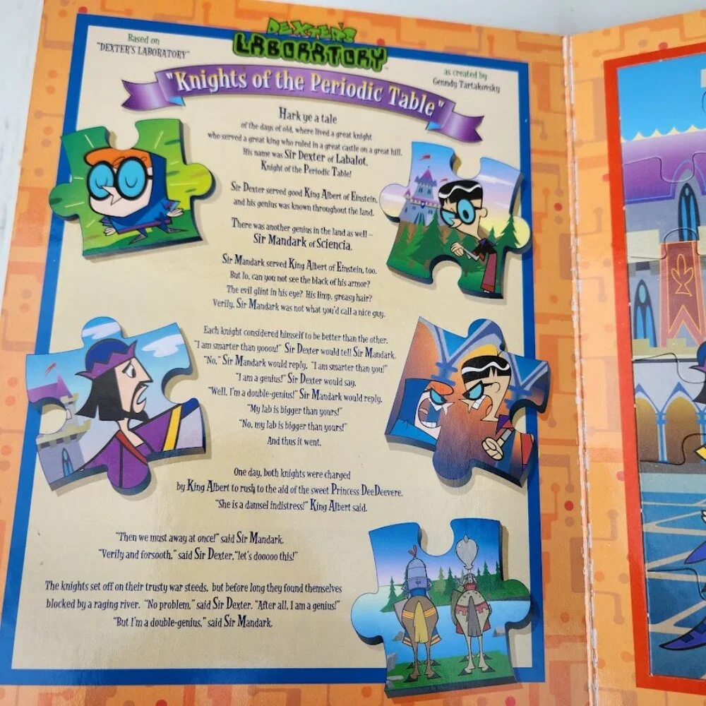 Johnny Bravo Dexter Power Puff Girls Cartoon Network Puzzle Story Book Gift 2006